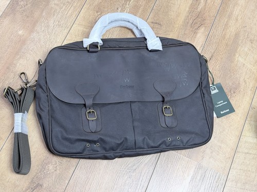 Barbour wax leather briefcase - wax,