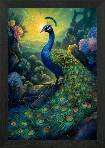 Bird paradise framed wall - framed,