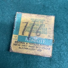 Villiers 250 2H 1957-60 Hepolite Piston Rings STD NOS