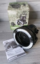 Crivit Camping Fan With Light Super Bright 18 White LEDs Hanging Or Freestanding