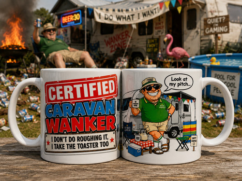 Funny caravan mug certified - funny,
