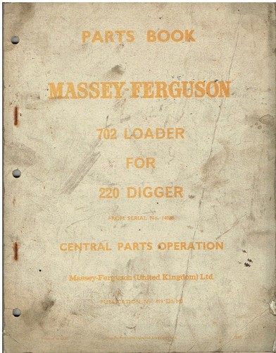 Massey ferguson 702 loader - ferguson,