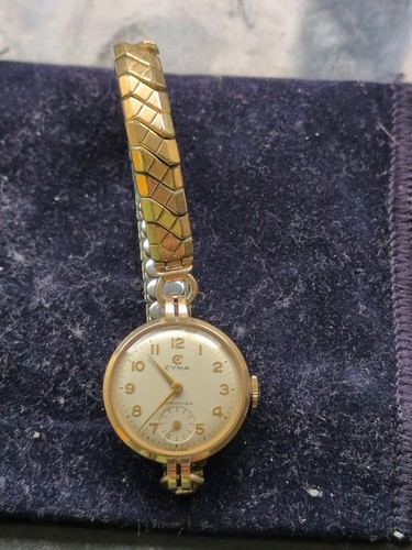 Vintage 9ct gold cyma - vintage, ladies'