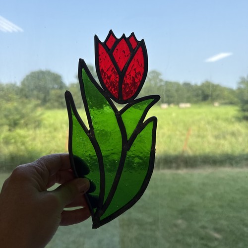 Handmade stained glass floral - handmade,