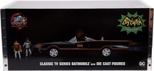 CLASSIC TV SERIES BATMOBILE W/LIGHTS & DIECAST BATMAN & ROBIN 1/18 BY JADA 98625