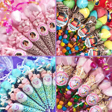 Pre Filled Girls party Sweet Cones / party bags / Mermaid / Unicorn / Disco