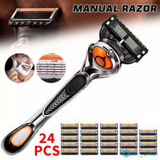 For Gillette Men's Razor Blades 1 Shaver with 24 Razor Blade Refills