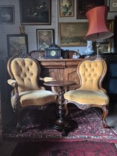 A Fab Pair Of Floral Carved