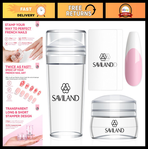 Saviland french tip nail - french,