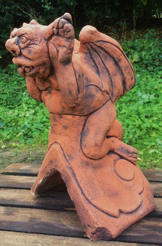 Cheeky tongue gargoyle angled - cheeky,