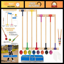 8 Player Croquet Set - 32"