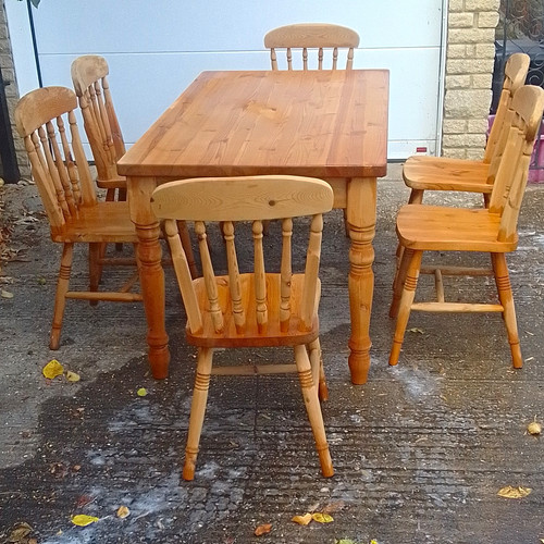 Rectangular solid pine dining - rectangular,