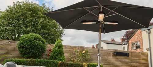 Electric parasol heater - parasol,