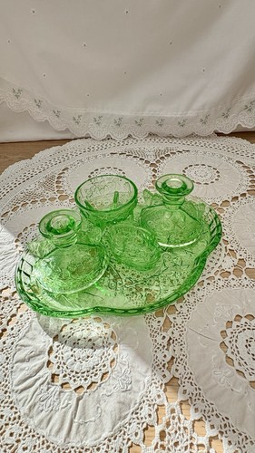 Vintage sowerby green glass - sowerby,