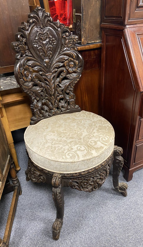 Burmese harpist throne - burmese, chair