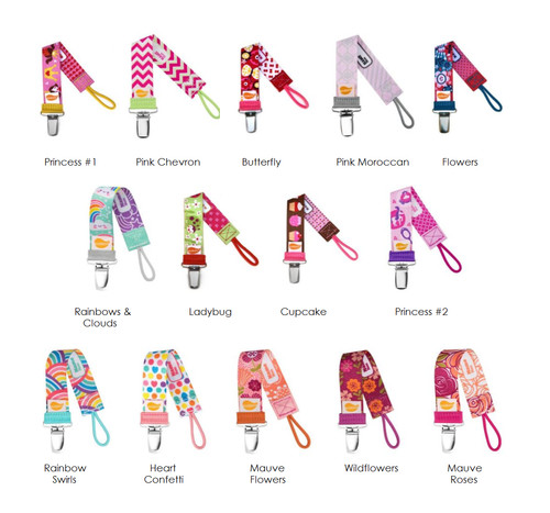 Girls pacifier clips ulubulu - clips,