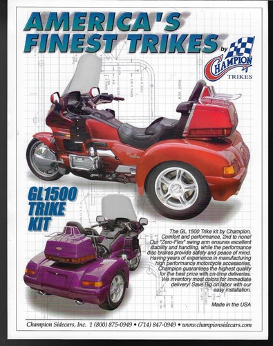 Champion honda 1500 trike - champion,