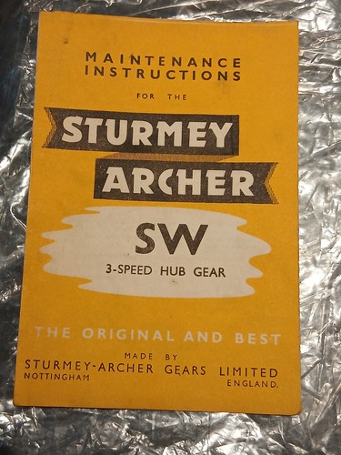 Sturmey archer speed hub - archer, 3