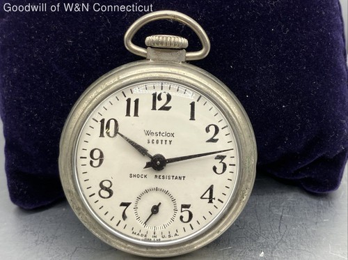 Vintage westclox scotty pocket - westclox,
