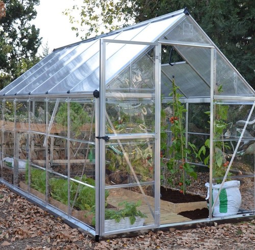 Garden silver greenhouse - silver,
