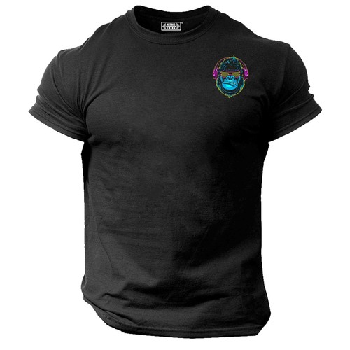 Gorilla headphones shirt - headphones, t