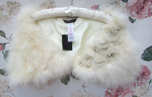 Bnwt cream feather - bnwt,