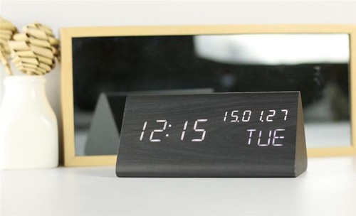 Digital alarm clock with - alarm,