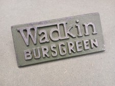Wadkin Bursgreen Machine Badge