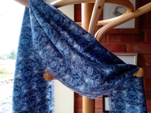 Scarf blue art nouveau - scarf,