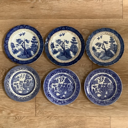 Old willow pattern - pattern, plates