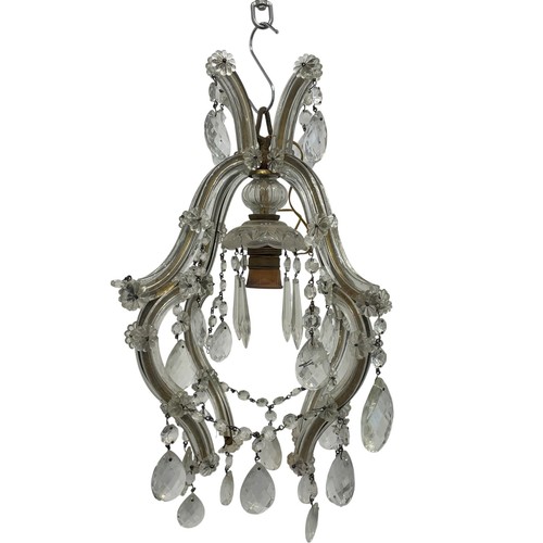 Antique crystal chandelier - antique,