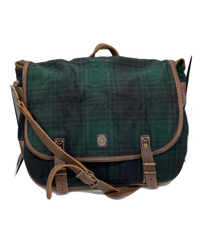 Rrl leather wool messenger - rrl,