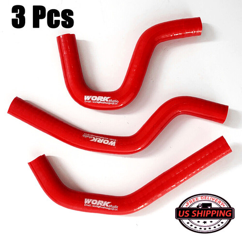 Red silicone radiator - red, fit