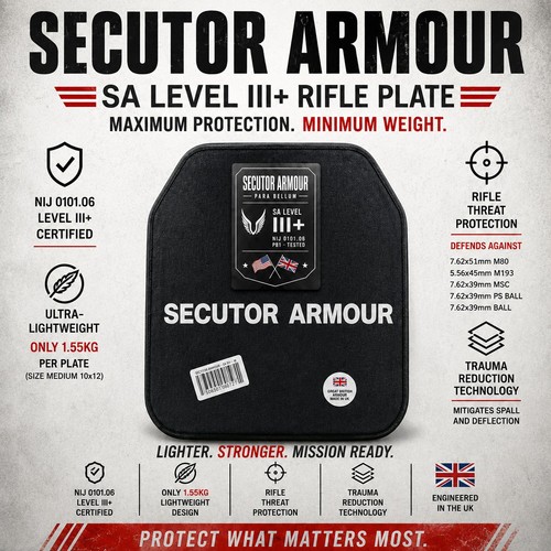 Ultra lightweight 6kg - 1.6kg, nij-sa
