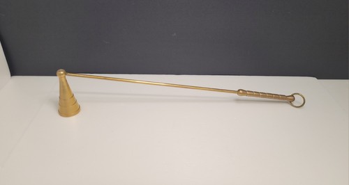 Vintage brass candle snuffer - candle,