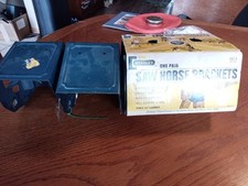 Vintage Stanley Metal Saw Horse Brackets 2 Pair 362-A (83-363) 