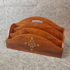 Vintage Wooden Letter Rack