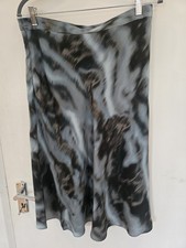 Massimo Dutti Satin Midi Skirt