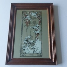 Vintage Mirror Alfonse Mucha