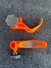 2  Fishing Octoplus Seat Box Pole Rod Rests for Smaller legs Or fits Bankstick