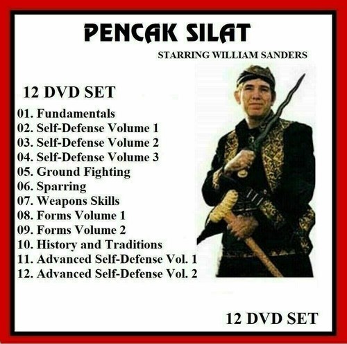 Pencak silat dvd - 12, set