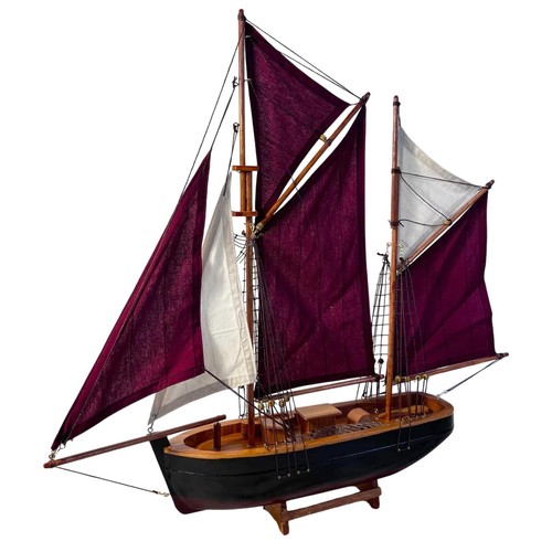 Brixham trawler model yacht - brixham,