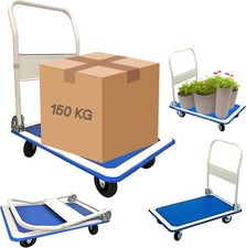 Heavy Duty Aluminium Folding Sack Trolley - 150KG Hand Truck with Folding handle