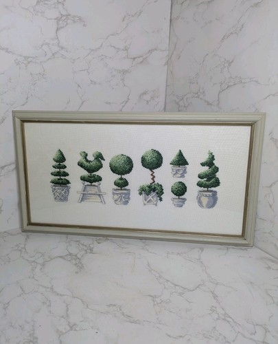 Needlepoint topiary trees - needlepoint,