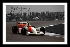 Ayrton Senna Autograph Signed & Framed Photo