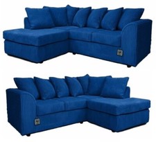 LEFT-HAND/RIGHT-HAND LUXURY CHICAGO CORNER SOFA JUMBO CORD ANY COLOUR