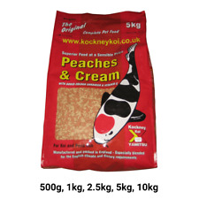 Kockney Koi Peaches & Cream Pond Fish Food: Supports Growth & Colour (500g-10kg)