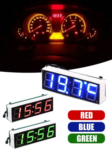 Mini 3in1 car digital - car, clock