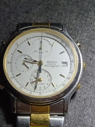 Seiko chronograph alarm 7t32 - seiko,
