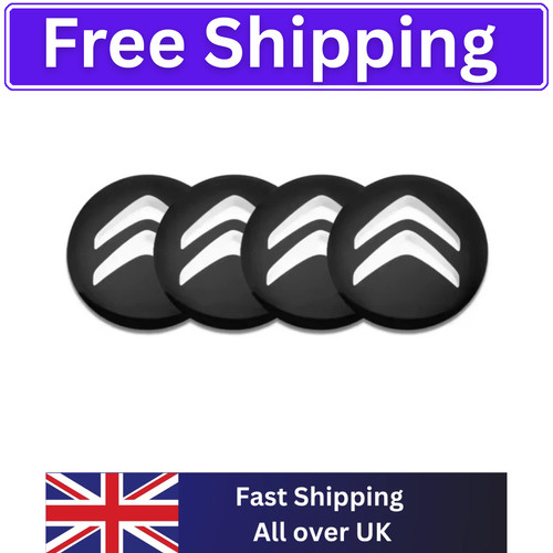 4pcs 56mm black - 3d, citroen